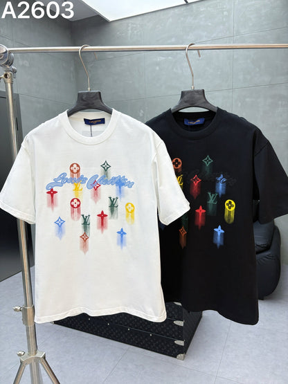 260506 New high-quality, distinctive, and intricate gradient-printed T-shirt