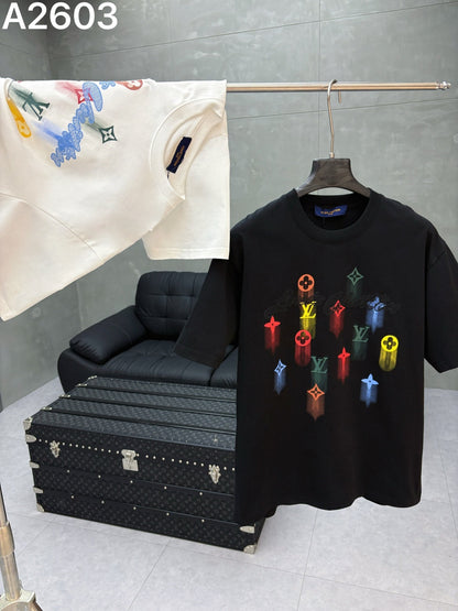 260506 New high-quality, distinctive, and intricate gradient-printed T-shirt