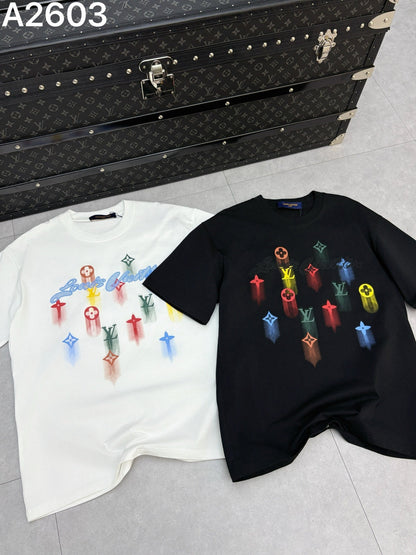 260506 New high-quality, distinctive, and intricate gradient-printed T-shirt
