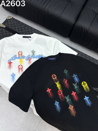 260506 New high-quality, distinctive, and intricate gradient-printed T-shirt
