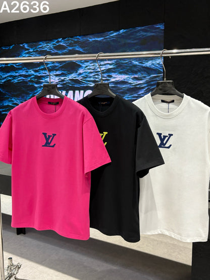 260506 New high-quality embroidered thick T-shirt