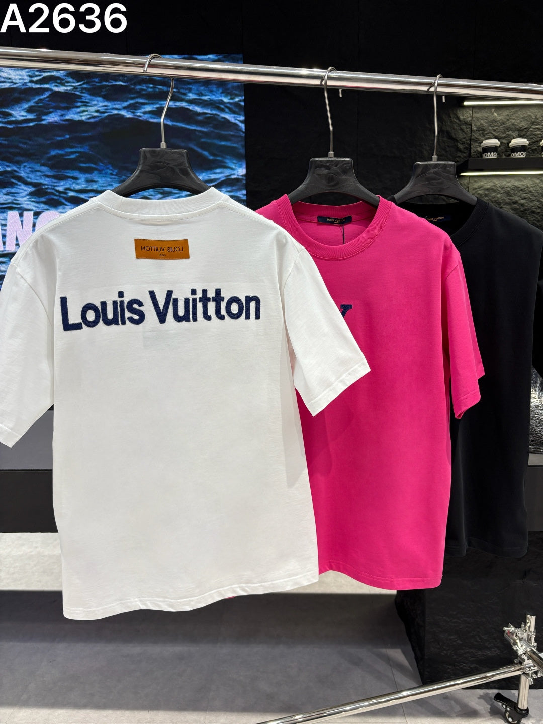 260506 New high-quality embroidered thick T-shirt