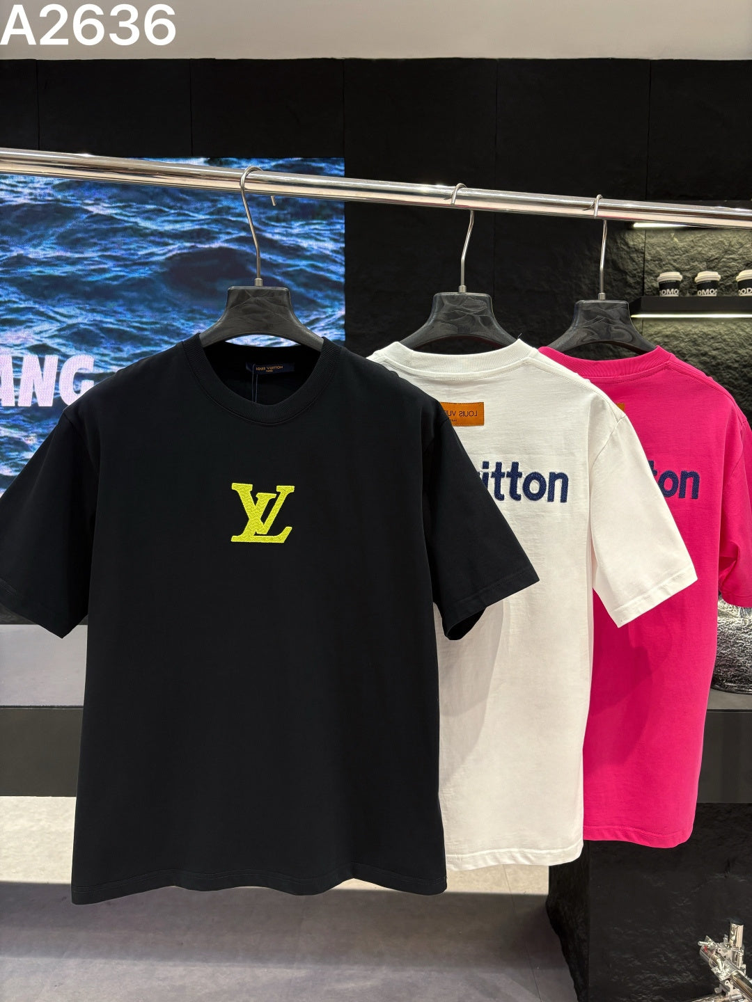 260506 New high-quality embroidered thick T-shirt