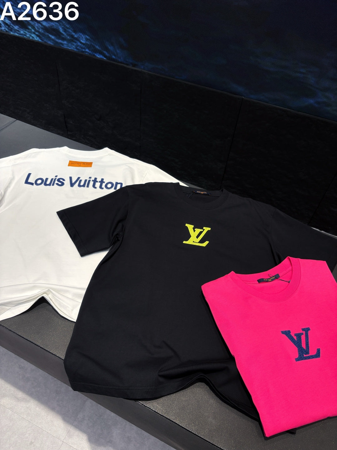 260506 New high-quality embroidered thick T-shirt