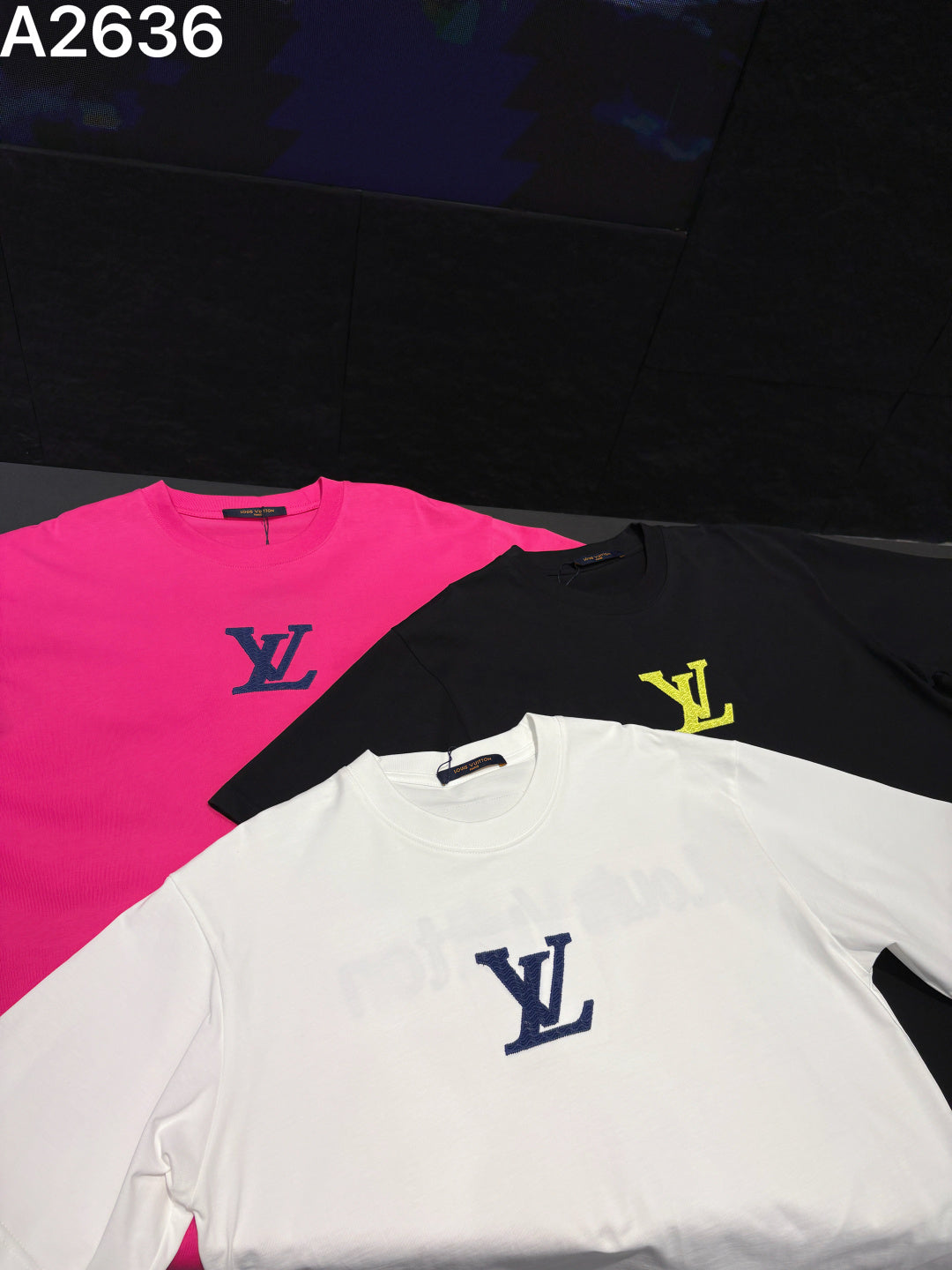 260506 New high-quality embroidered thick T-shirt