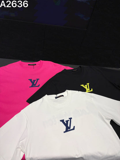 260506 New high-quality embroidered thick T-shirt