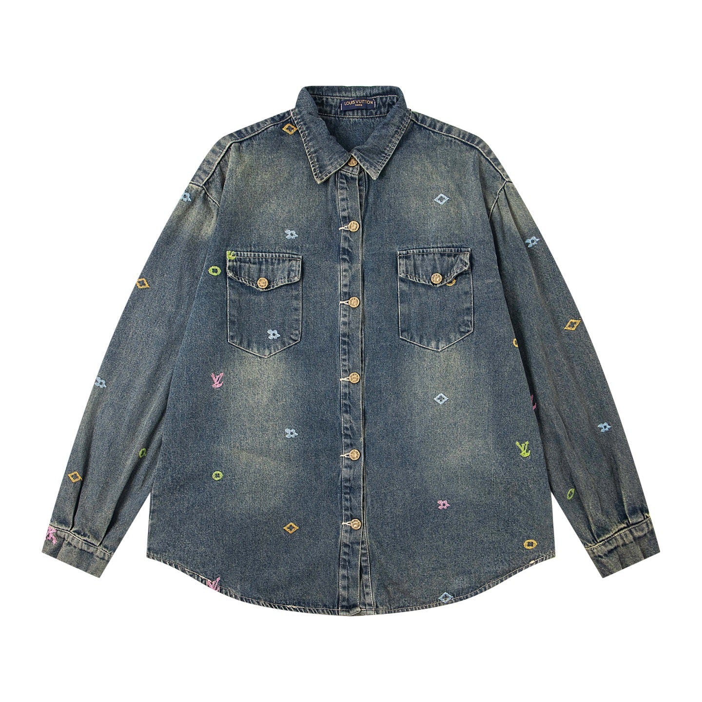 260506 New high-quality heavy-duty full-stitch embroidered denim jacket