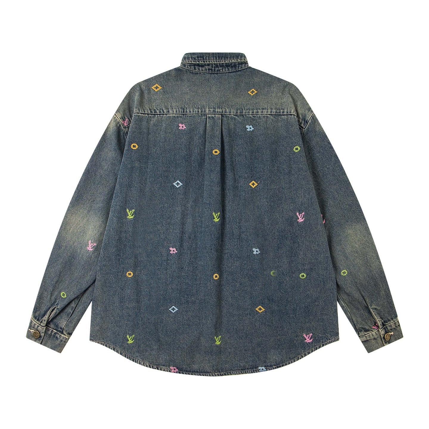 260506 New high-quality heavy-duty full-stitch embroidered denim jacket