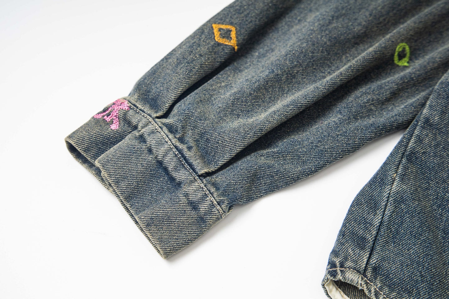 260506 New high-quality heavy-duty full-stitch embroidered denim jacket