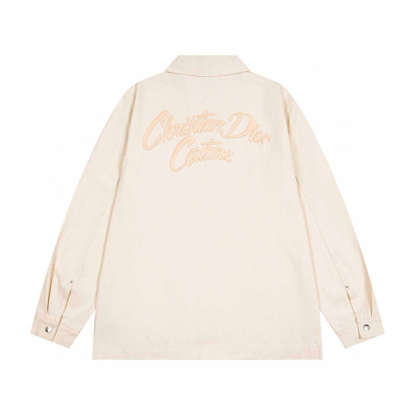260506 New high-quality beige embroidered printed denim jacket