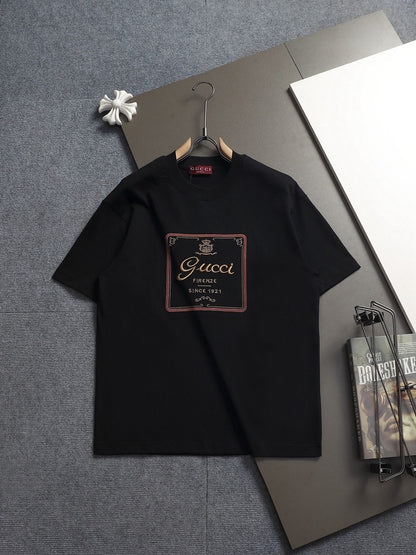 260506 New high-quality custom-made fabric retro-printed T-shirt