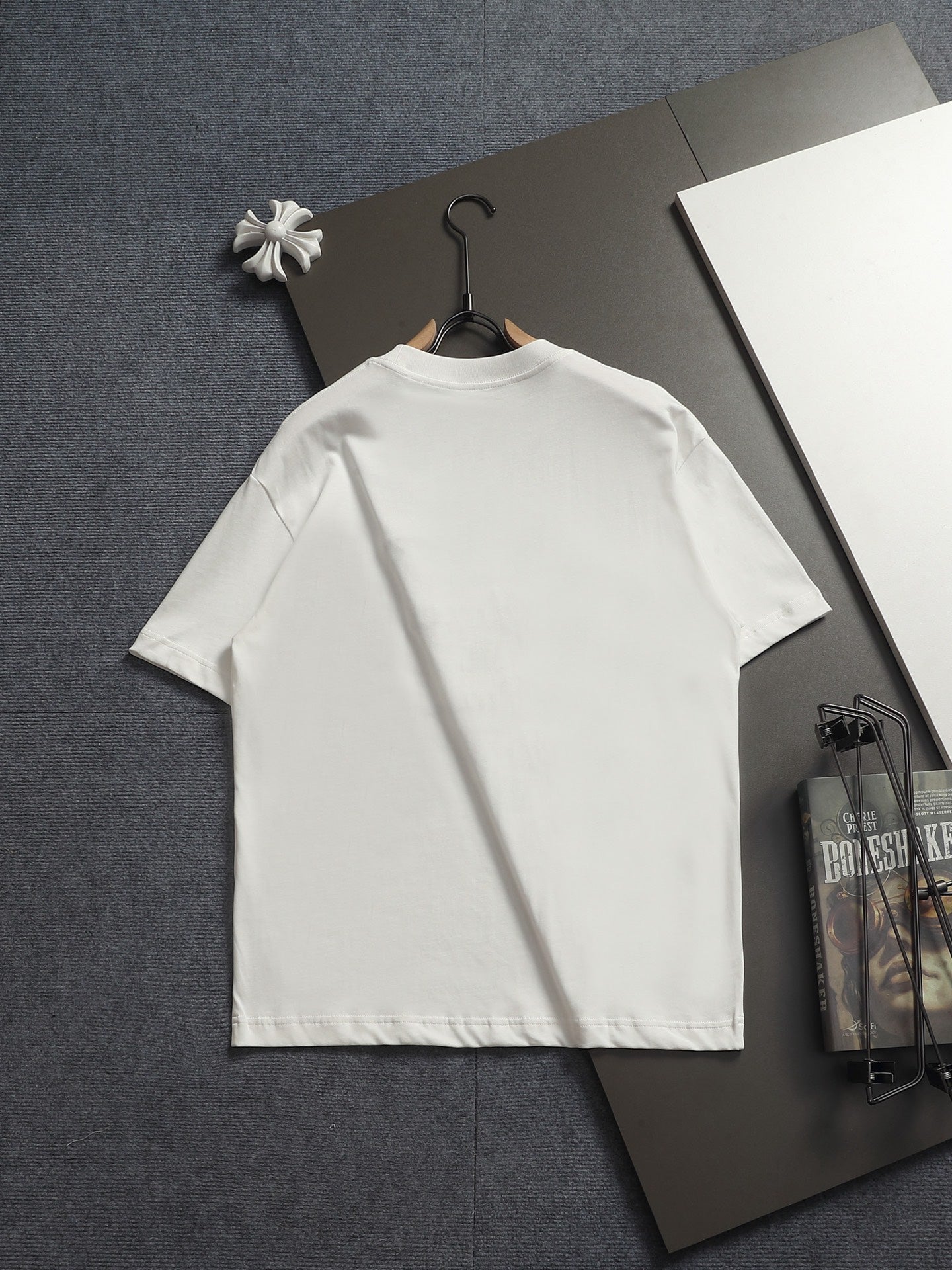 260506 New high-quality custom-made fabric retro-printed T-shirt