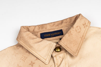 260506 New high-quality faded double-pocket distressed denim shirt jacket