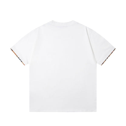 260506 New high-quality checked and embroidered T-shirt