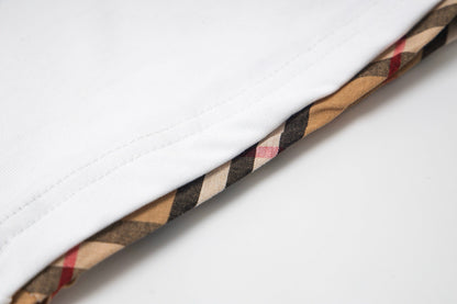 260506 New high-quality checked and embroidered T-shirt