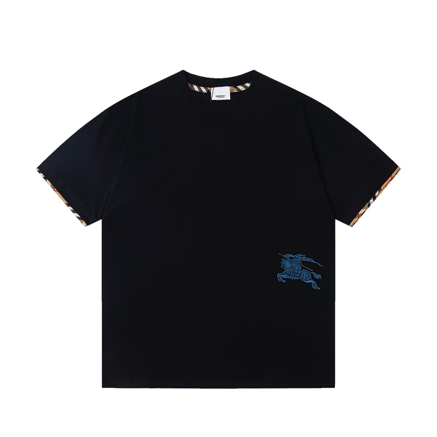 260506 New high-quality checked and embroidered T-shirt