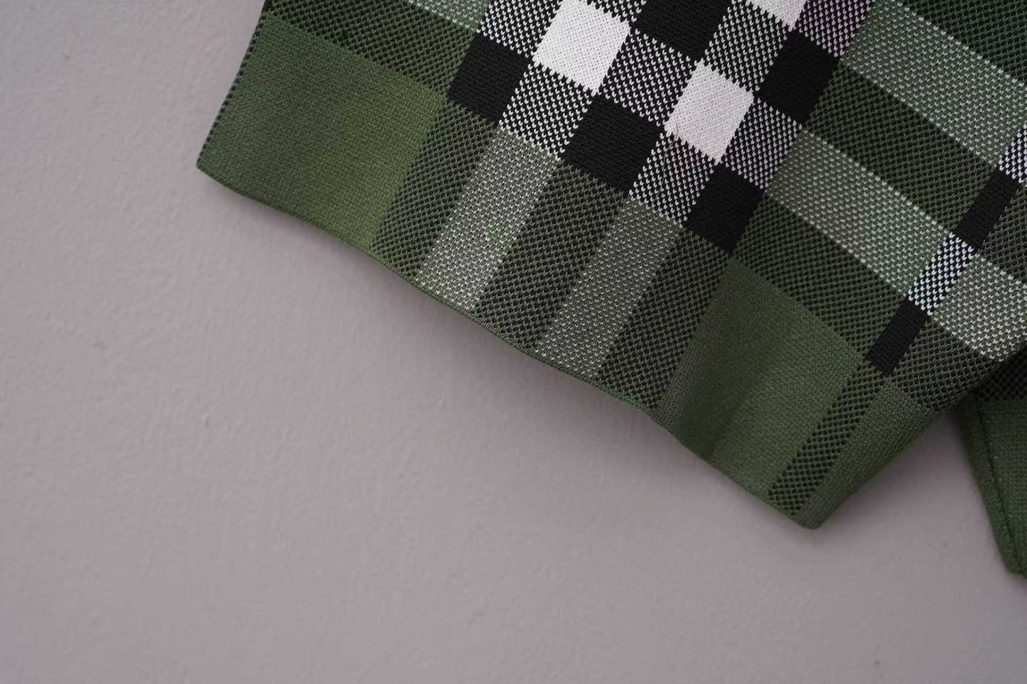 260506 New high-quality jacquard wool-spun cotton yarn checked woolen short pants