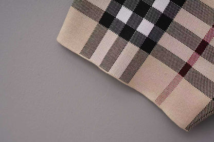 260506 New high-quality jacquard wool-spun cotton yarn checked woolen short pants