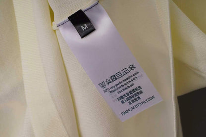 260506 New high-quality T-shirt featuring a duck pattern on the chest, made of a blend of wool and cotton yarn with a jacquard weave.