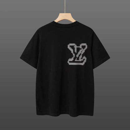 260506 New high-quality T-shirt with classic jacquard wool blend cotton yarn on the chest area