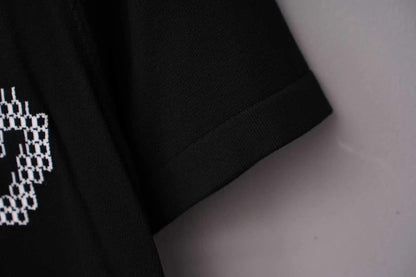 260506 New high-quality T-shirt with classic jacquard wool blend cotton yarn on the chest area