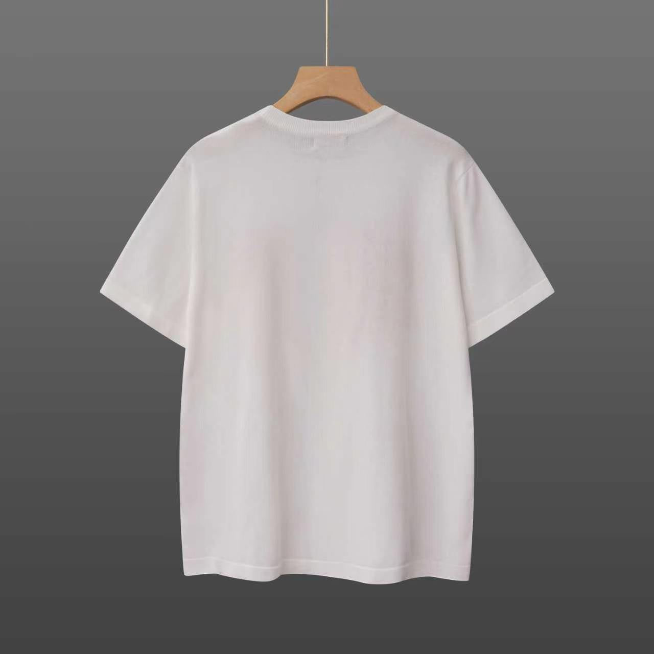 260506 New high-quality T-shirt with classic jacquard wool blend cotton yarn on the chest area