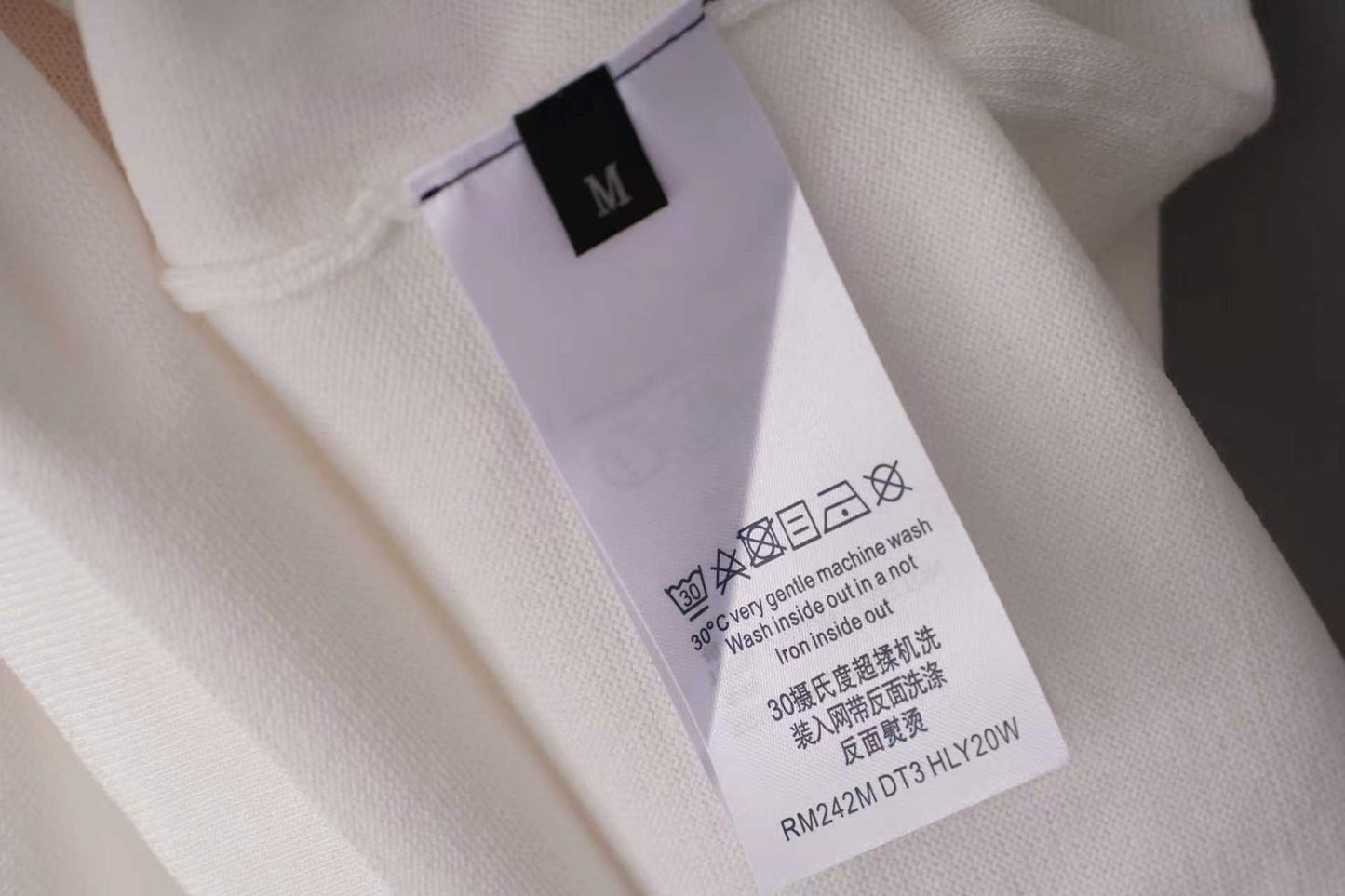260506 New high-quality T-shirt with classic jacquard wool blend cotton yarn on the chest area