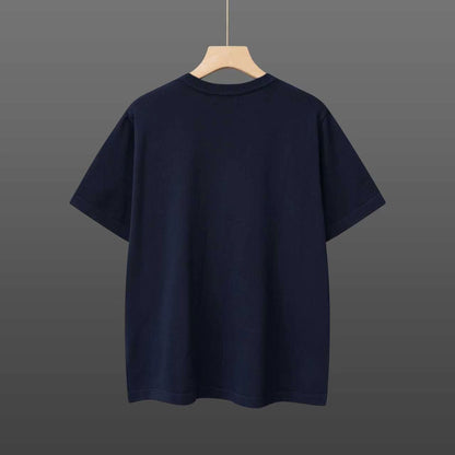 260506 New high-quality T-shirt with classic jacquard wool blend cotton yarn on the chest area