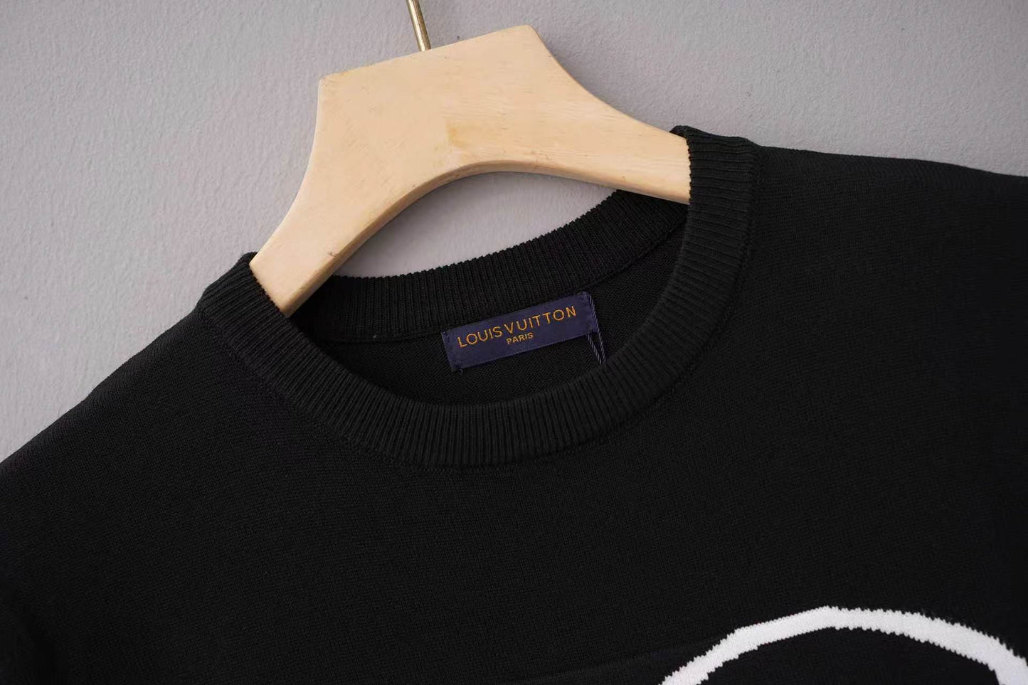 260506 New high-quality T-shirt with classic jacquard wool blend cotton yarn on the chest area
