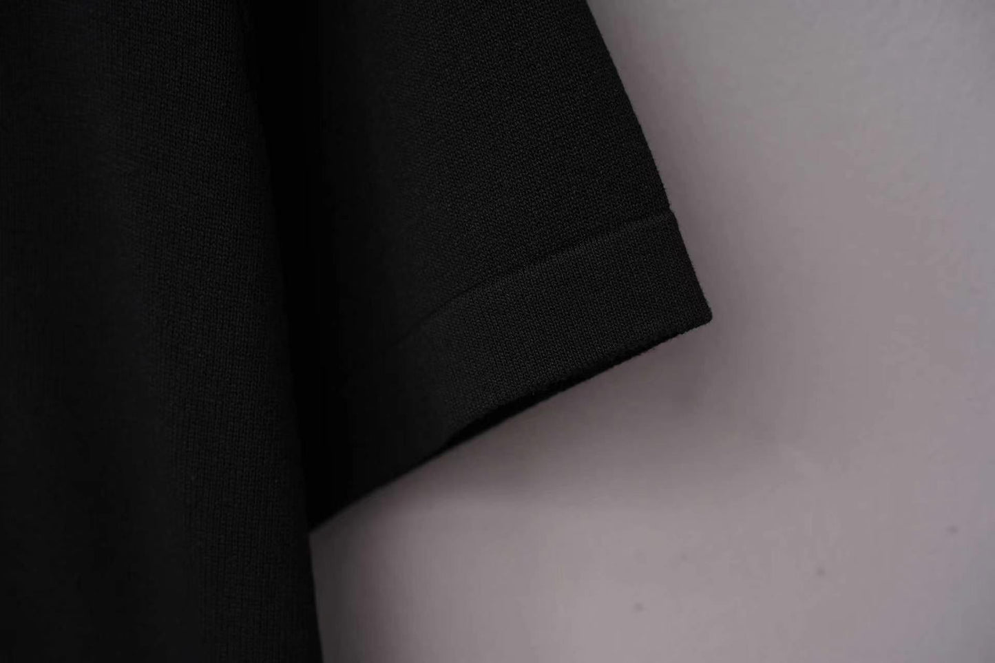 260506 New high-quality T-shirt with classic jacquard wool blend cotton yarn on the chest area