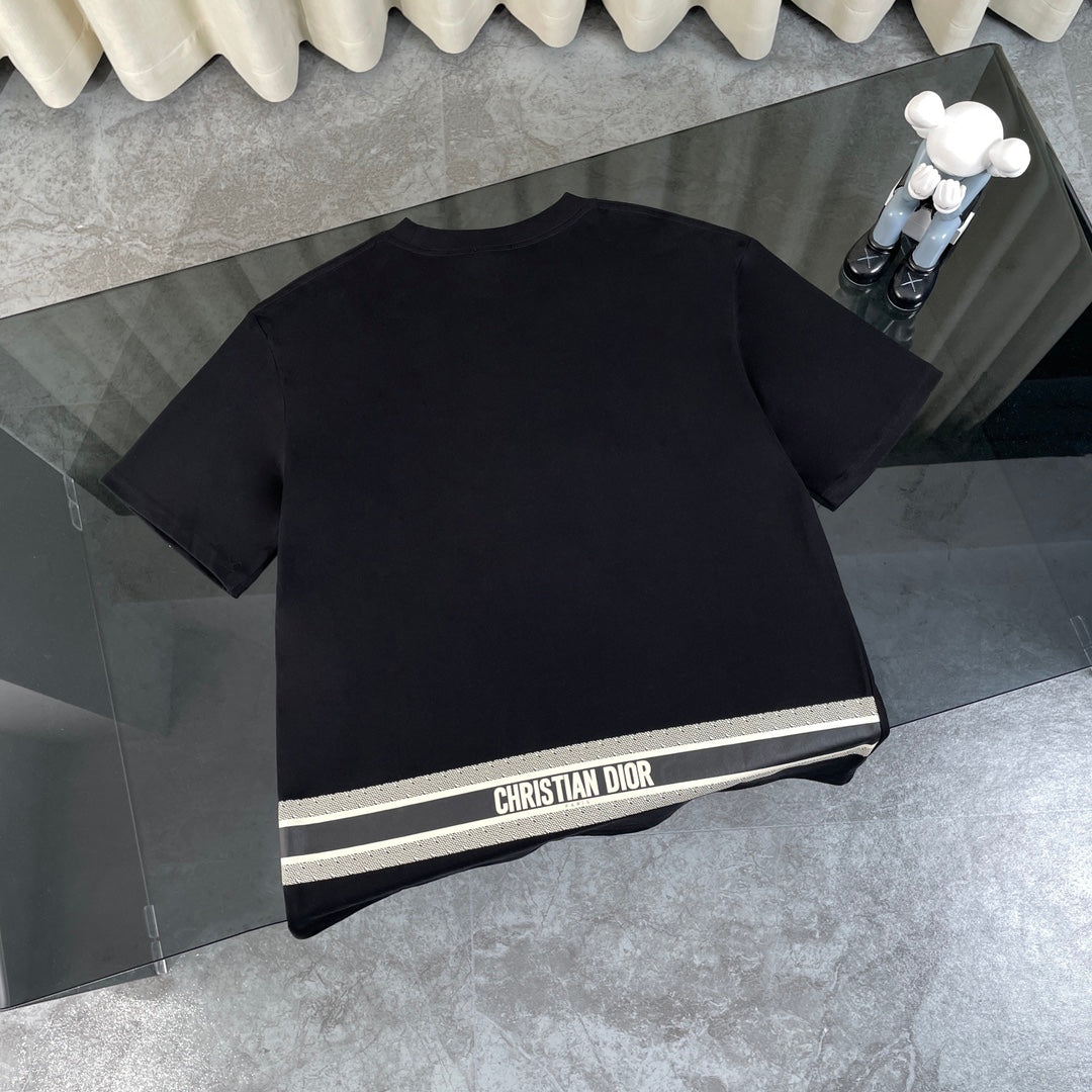 260506 New high-quality T-shirt with classic jacquard pattern on the chest and pockets