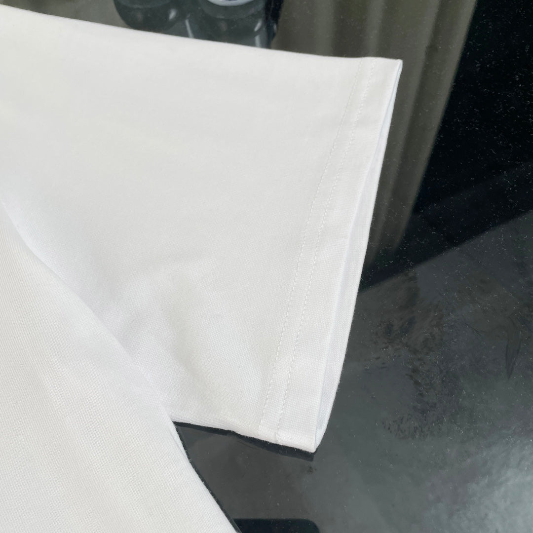 260506 New high-quality T-shirt with classic jacquard pattern on the chest and pockets