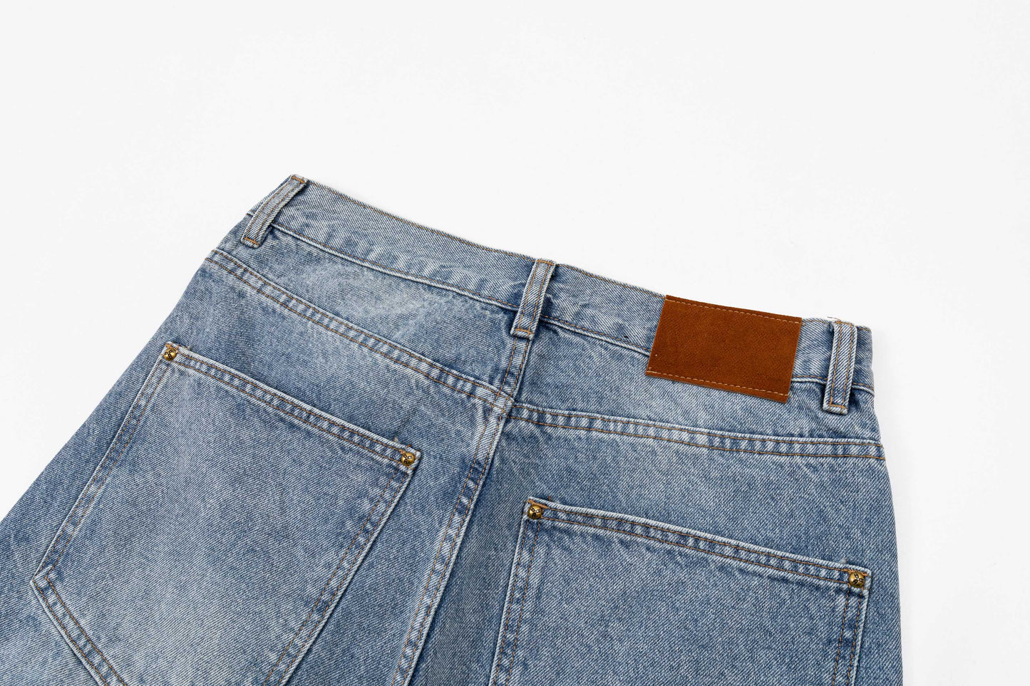 260506 New high-quality hand-woven denim trousers with full-printed letters