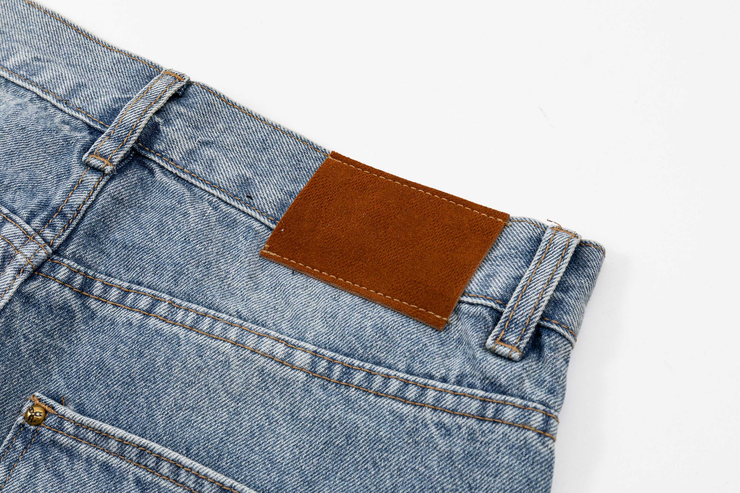 260506 New high-quality hand-woven denim trousers with full-printed letters