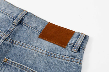 260506 New high-quality hand-woven denim trousers with full-printed letters