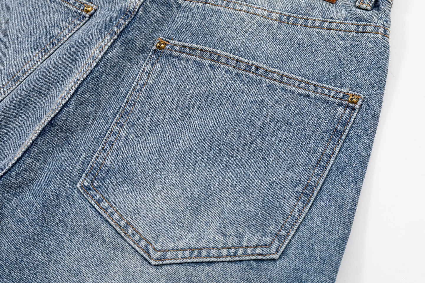 260506 New high-quality hand-woven denim trousers with full-printed letters