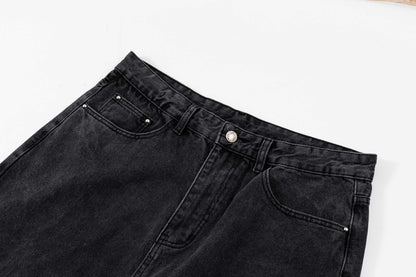 260506 New high-quality hand-woven denim trousers with full-printed letters