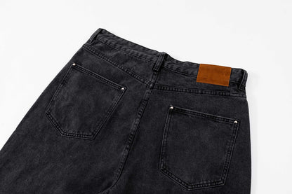 260506 New high-quality hand-woven denim trousers with full-printed letters