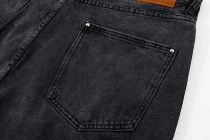 260506 New high-quality hand-woven denim trousers with full-printed letters
