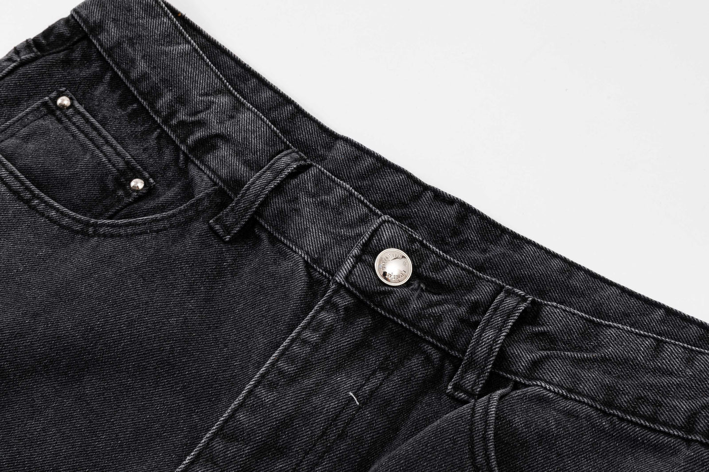 260506 New high-quality hand-woven denim trousers with full-printed letters