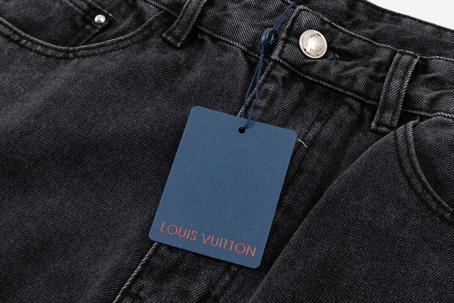 260506 New high-quality hand-woven denim trousers with full-printed letters