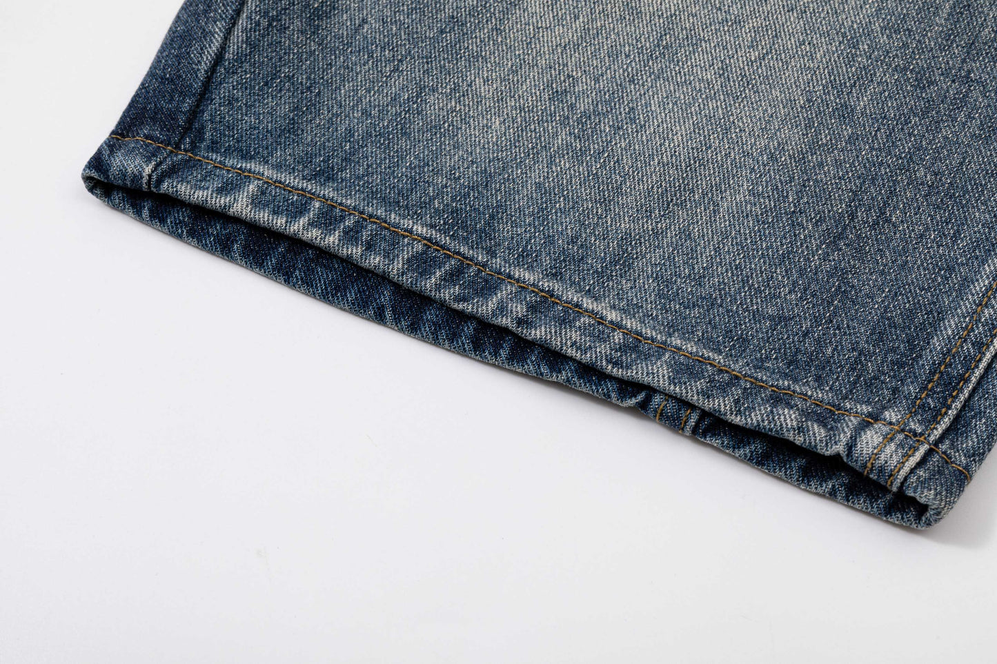 260506 New high-quality perfect blue water-washed custom-made denim shorts