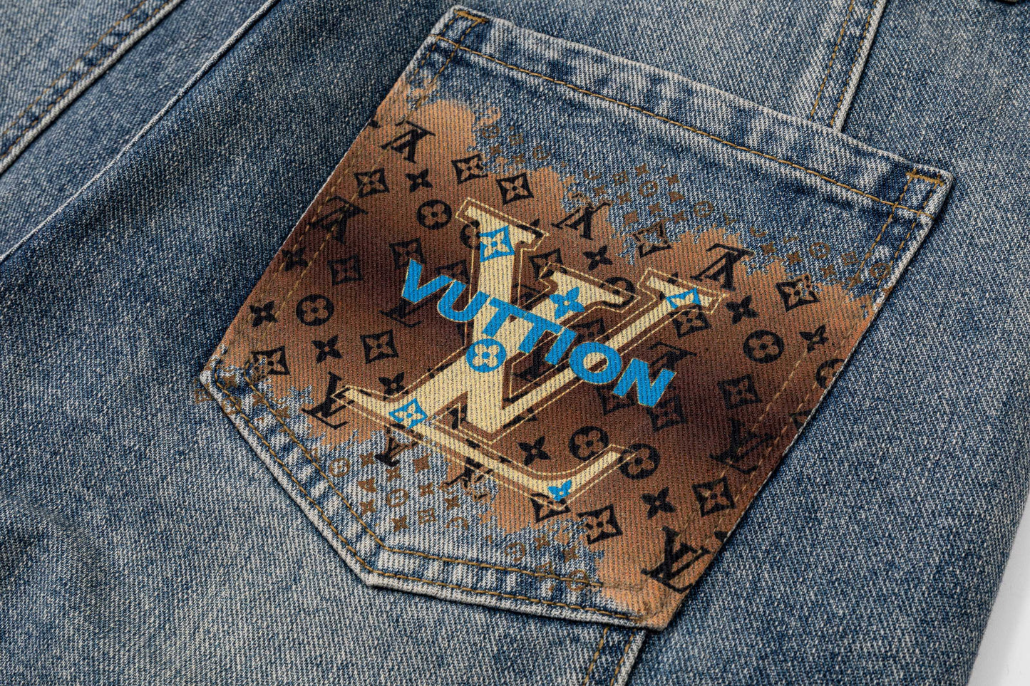 260506 New high-quality perfect blue water-washed custom-made denim shorts