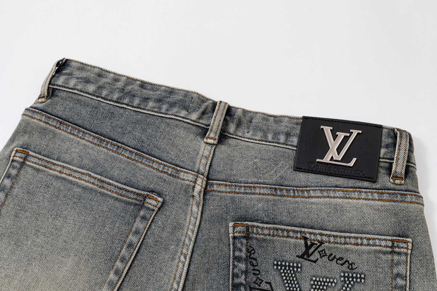 260506 New high-quality perfect blue water-washed custom-made denim shorts