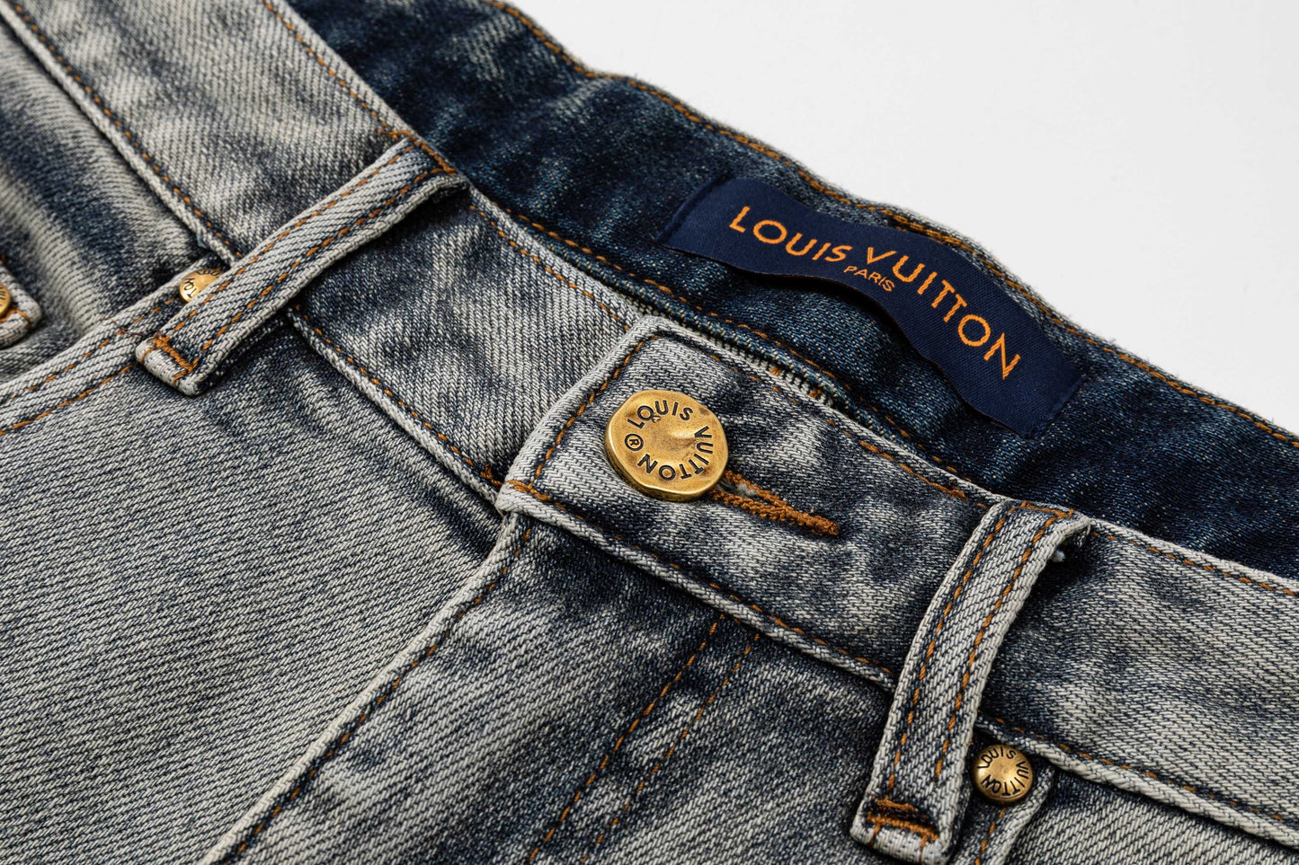260506 New high-quality perfect blue water-washed custom-made denim shorts