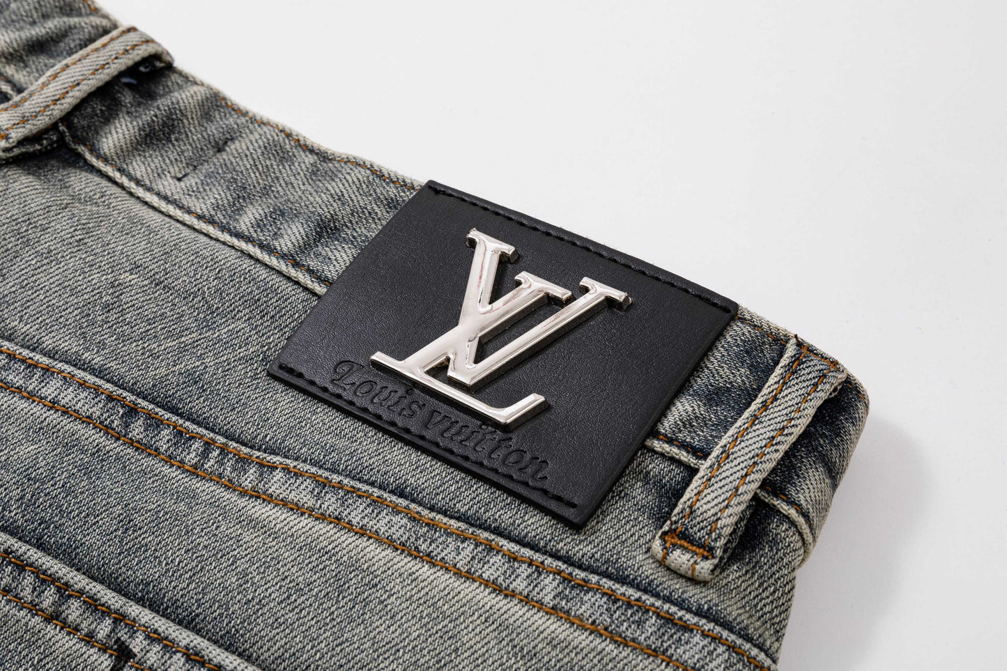 260506 New high-quality perfect blue water-washed custom-made denim shorts