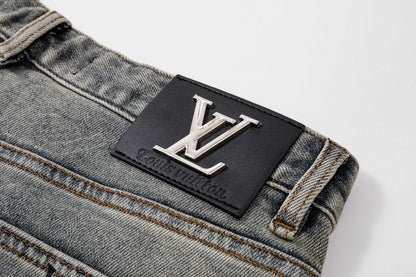 260506 New high-quality perfect blue water-washed custom-made denim shorts