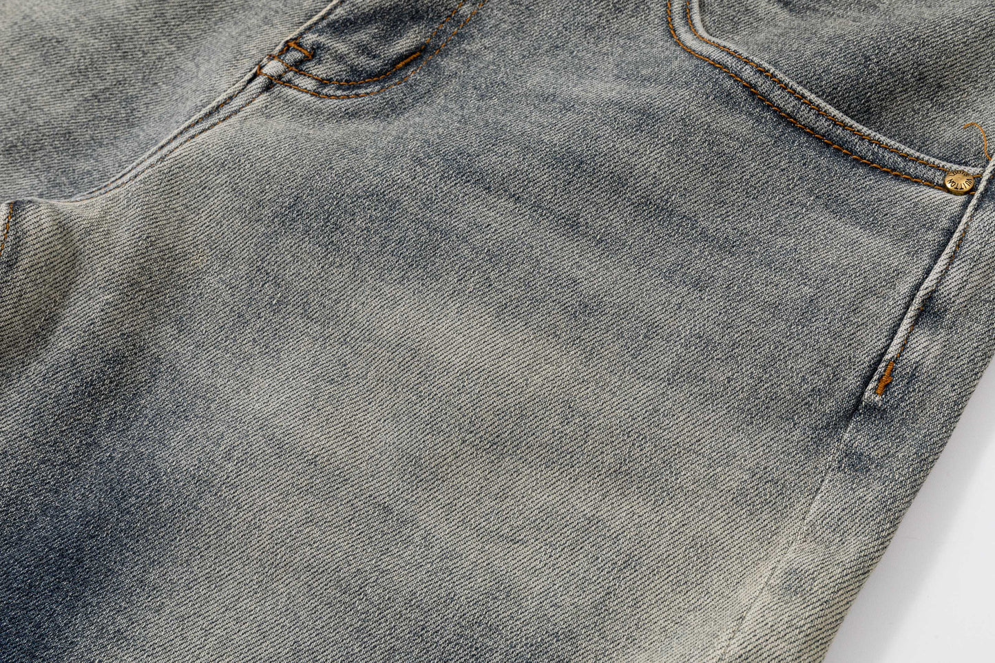260506 New high-quality perfect blue water-washed custom-made denim shorts