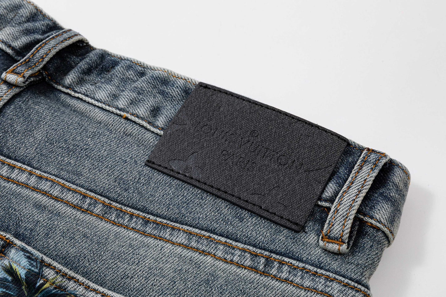260506 New high-quality perfect blue water-washed custom-made denim shorts