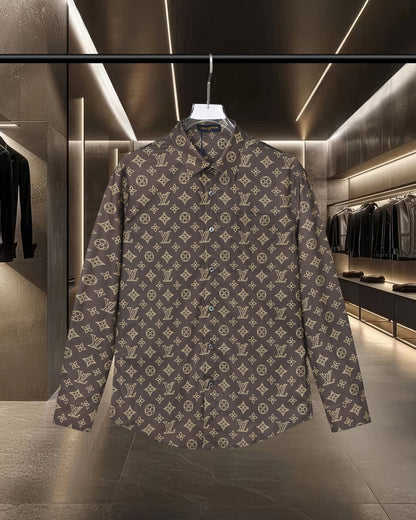 260506 New high-quality full-print bullet-patterned long-sleeved shirt